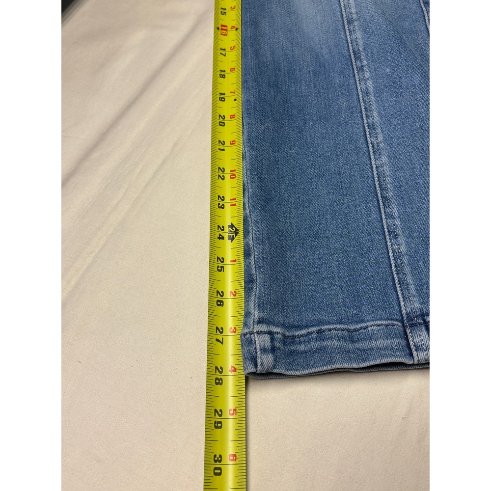 Mother The Rambler Cargo Ankle Jeans Riding The Cliffside Blue Wide Leg 25X28 - Picture 15 of 16